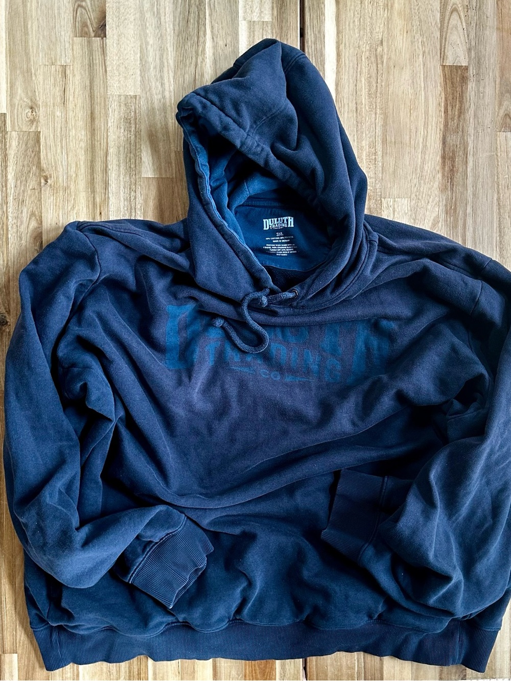 Duluth Trading Co Navy Blue Pullover Hoodie